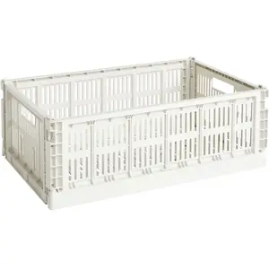 Hay - Panier Colour Crate - Beige - Polypropylène recyclé - Designer Hay Studio pas cher