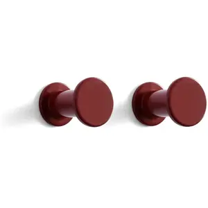 Crochet mural Bolt Hook Set de 2 - rouge Hay pas cher