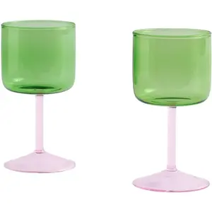 Hay - Verres à vin Tint - Set de 2 Vert taille unique