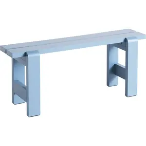 Banc en pin laqué bleu azure 111 x 23 x 45 cm Weekday - Hay pas cher