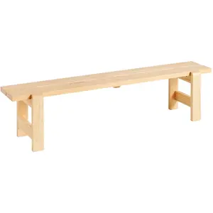 Banc en pin laqué 190 x 32 x 45 cm Weekday - Hay