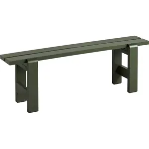 Banc en pin laqué olive 140 x 23 x 45 cm Weekday - Hay pas cher