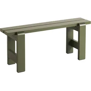 Banc en pin laqué olive 111 x 23 x 45 cm Weekday - Hay pas cher
