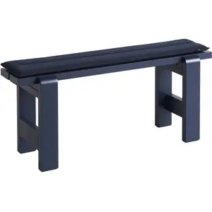Banc en pin laqué bleu métal 111 x 23 x 45 cm Weekday - Hay pas cher