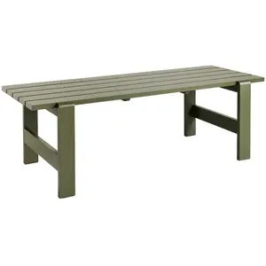 Table en pin laqué olive 230 x 83 x 74 cm Weekday - Hay pas cher