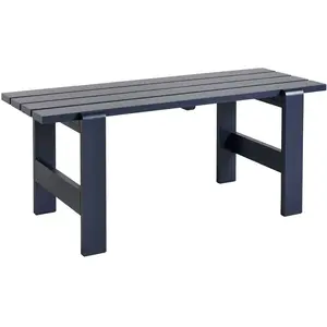 Table en pin laqué bleu métal 180 x 66 x 74 cm Weekday - Hay pas cher