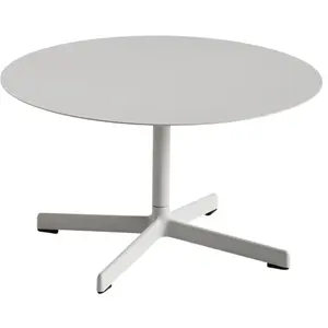 Table basse ronde en acier gris clair 70 x 40 cm Neu - Hay