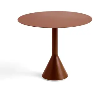 Table ronde Palissade Cone - rouge fer - Ø90_H74cm cm Hay pas cher