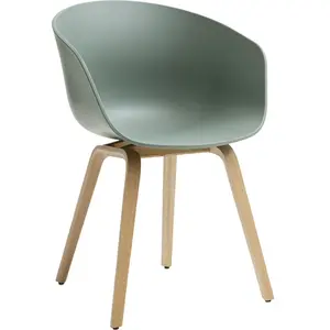 Hay - Fauteuil About a chair - Vert - Polypropylène recyclé - Designer...