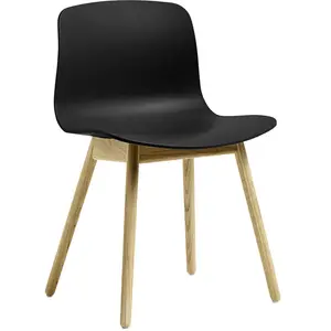 Hay - Chaise About a chair - Noir - Polypropylène recyclé - Designer H... pas cher