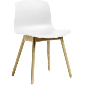 Hay - Chaise About a chair - Blanc - Polypropylène recyclé - Designer ... pas cher