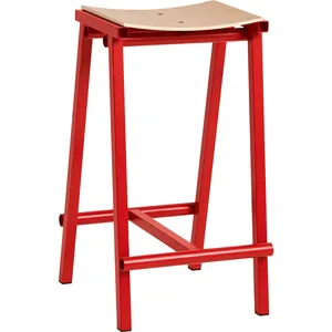 Hay - Tabouret Haut 65 cm Taburete 8 Rouge taille unique pas cher