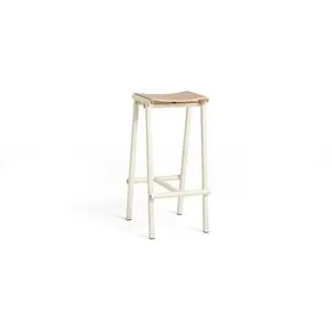 Hay - Tabouret Haut 75 cm Taburete 8 Ivoire taille unique pas cher