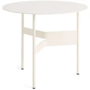 Table basse ronde en acier écru 54x44cm Shim - Hay pas cher