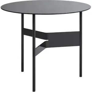 Table basse ronde en acier noir 54x44cm Shim - HayVendu parsmallable