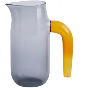 Comparateur de prix : Hay - Carafe Jug - Gris - Verre borosilicaté - Designer Jochen Holz