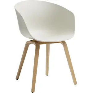 Hay - Fauteuil About a chair - Beige - Polypropylène recyclé - Designe...
