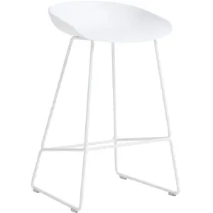 Hay - Tabouret de bar About a stool - Blanc - Polypropylène recyclé - ... pas cher
