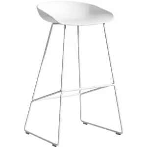 Hay - Tabouret de bar About a stool - Blanc - Polypropylène recyclé - ... pas cher