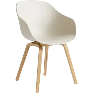 Hay - Fauteuil About a chair - Beige - Polypropylène recyclé - Designe...