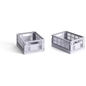 Comparateur de prix : Hay - Cagettes pliables - Set de 2 Lavande XS