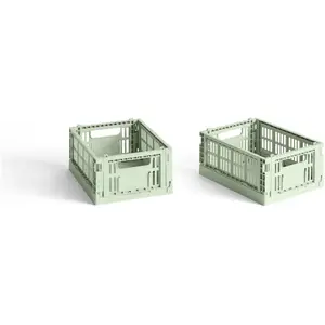 Comparateur de prix : Hay - Cagettes pliables - Set de 2 Vert Menthe XS