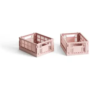 Comparateur de prix : Hay - Cagettes pliables - Set de 2 Blush XS