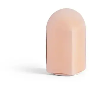 Lampe portative en verre rose poudré 11x24cm Parade - Hay pas cher