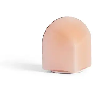 Lampe portative en verre rose poudré 11x16cm Parade - Hay pas cher