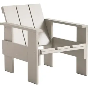 Hay - Fauteuil lounge Crate - Rouge - Pin massif - Designer Gerrit Rietveld pas cher