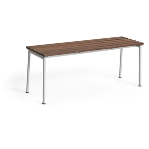 Banc en frêne huilé et aluminium 114x37x46cm Traverse - Hay pas cher