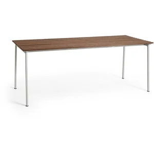 Table à manger en frêne huilé et aluminium 190x83x74cm Traverse - Hay pas cher