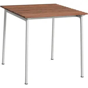 Table à manger en frêne huilé et aluminium 83x75x74cm Traverse - Hay pas cher