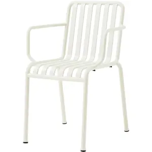 Hay - Fauteuil empilable Palissade - Blanc - Acier - Designer Ronan & ... pas cher