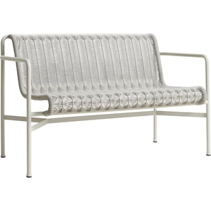 Comparateur de prix : Banc d'extérieur en corde et acier gris 128x70x80cm Palissade - Hay