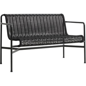 Banc d'extérieur en corde et acier noir 128x70x80cm Palissade - HayVendu parmade-in-design