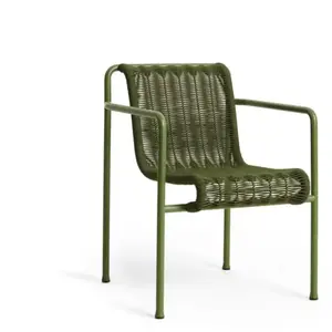 Chaise extérieure en cordons et acier vert 63x66x80cm Cord - Hay pas cher