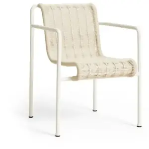 Chaise extérieure en cordons et acier crème 63x66x80cm Cord - Hay pas cher
