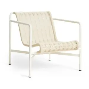 Hay - Fauteuil bas Palissade Cord - Blanc - Corde tissu polyester recy... pas cher