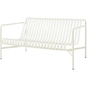 Hay - Canapé de jardin 2 places Palissade - Blanc - Acier - Designer R...