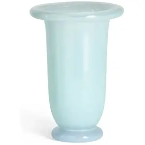 Comparateur de prix : Vase en verre bleu clair 14x21cm Empire - Hay