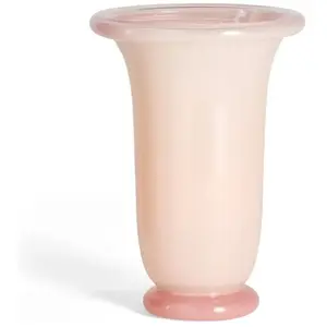 Comparateur de prix : Vase en verre rose poudré 14x21cm Empire - Hay