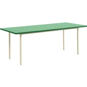 Hay - Table rectangulaire Two-Colour - Vert - MDF Valchromat - Designe... pas cher