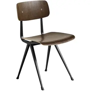 Hay - Chaise Result - Bois naturel - Contreplaqué de chêne fumé - Desi...