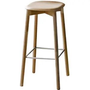 Hay - Tabouret de bar Soft Edge - Bois naturel - Chêne massif verni - ... pas cher