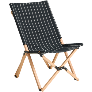 Hay - Fauteuil pliant OUTDOOR MARKET - Noir - Hêtre certifié FSC - Designer Jasper Morrison pas cher