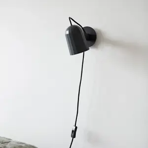 HAY Noc Wall applique LED avec prise, gris foncé pas cher