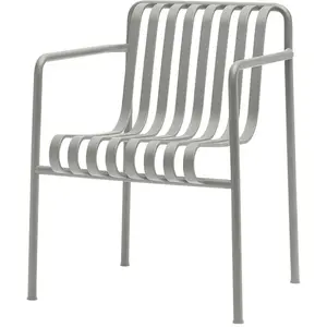 Fauteuil de jardin avec accoudoir en métal gris Palissade - HAY pas cher