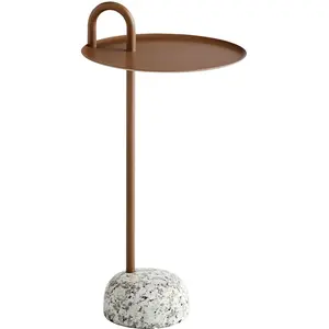 Hay - Table d'appoint Bowler - Marron - Acier laqué époxy - Designer Shane Schneck pas cher