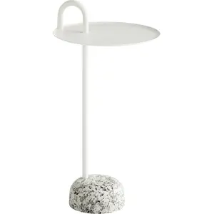 HAY Bowler Table d'appoint, Acier allié Granit, Ivoire, 70,5 cm